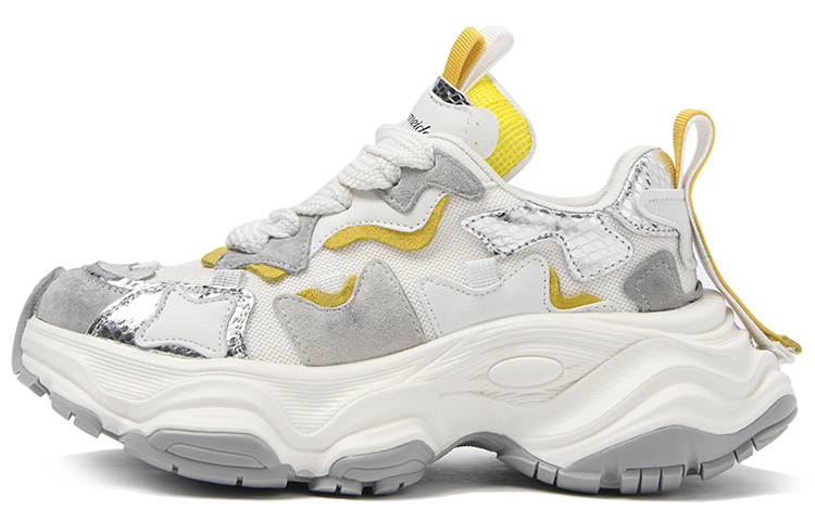 CAMEIDO Breathable Chunky Sneakers Womens Gray